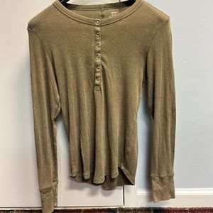Green Henley t-shirt from aerie! Super comfy!!